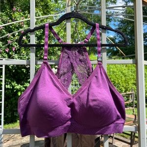 NWT Torrid Lace Trim Racerback Padded Bralette - Size 4